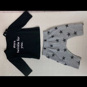 Baby Boys 3-6 months Tiny Tribe Stars set